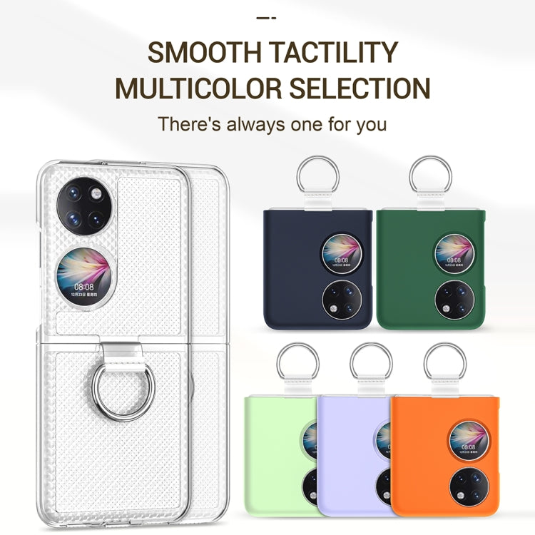 Ring Holder Transparent PC Phone Case, For Huawei P50 Pocket
