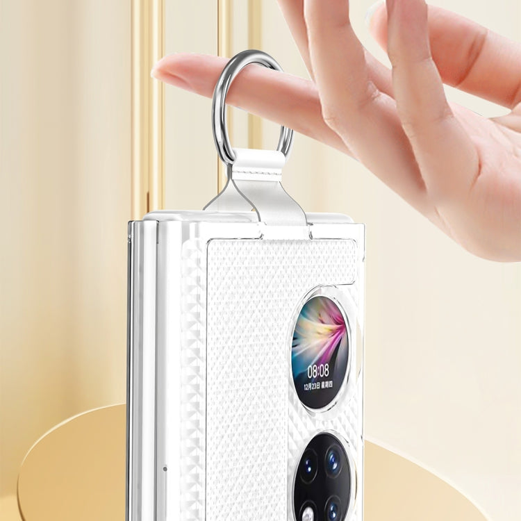 Ring Holder Transparent PC Phone Case, For Huawei P50 Pocket