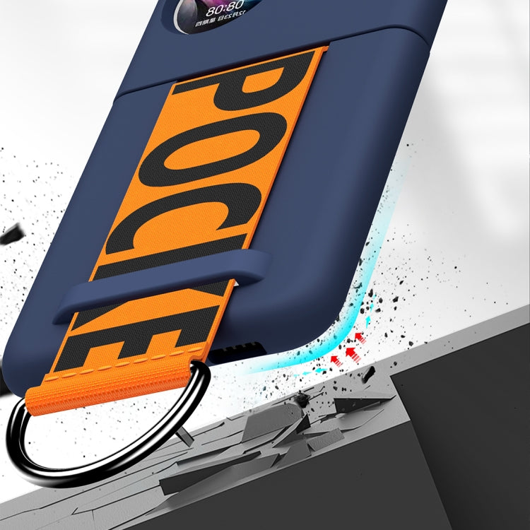 Wrist Strap Skin Feel Frosted PC Phone Case, For Huawei P50 Pocket