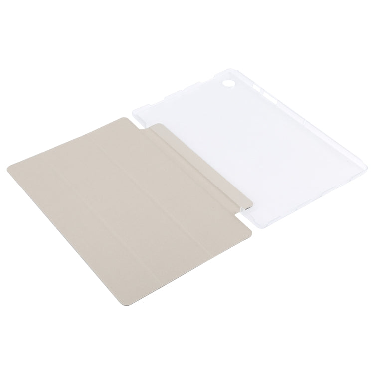Silk Texture 3-fold Leather Tablet Case, For Samsung Galaxy Tab A8 10.5 2021 X200 / X205