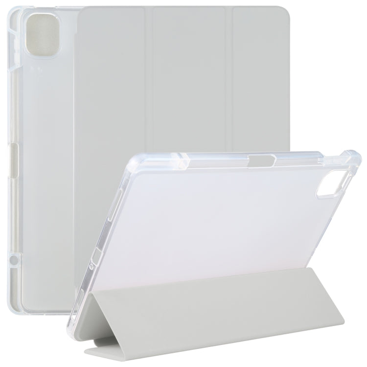 Pen Slot Transparent Back Cover Leather Tablet Case, For Xiaomi Mi Pad 5