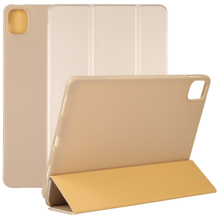 TPU Three-fold Leather Tablet Case, For Xiaomi Mi Pad 5