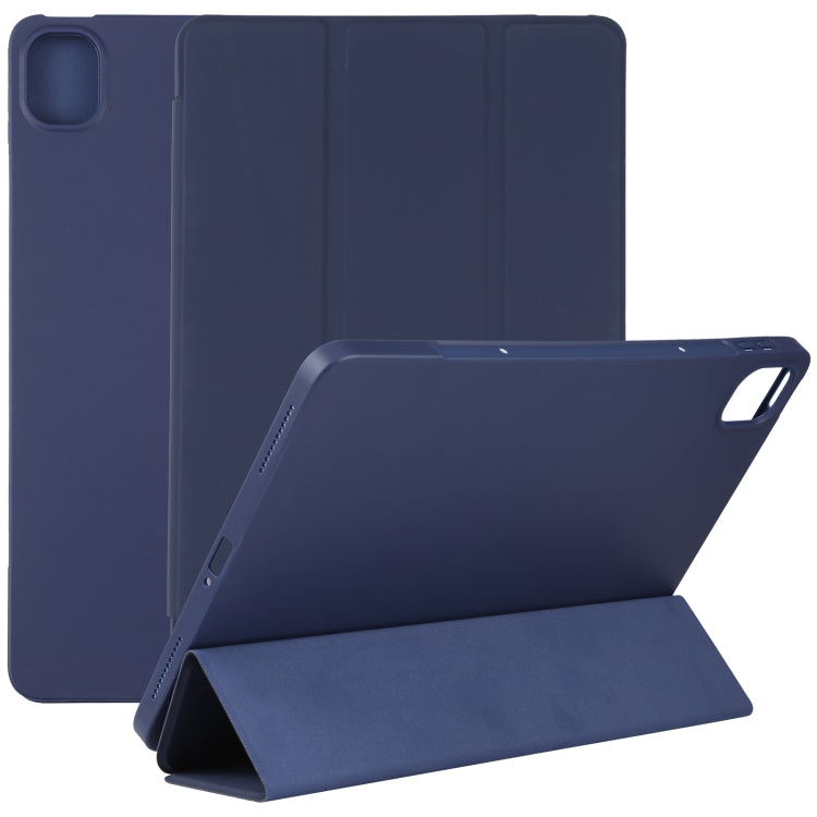 TPU Three-fold Leather Tablet Case, For Xiaomi Mi Pad 5
