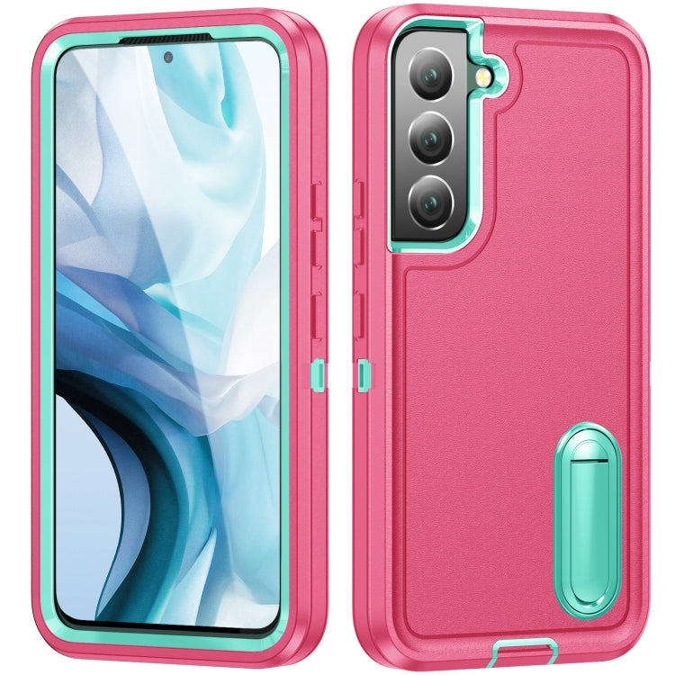 3 in 1 Rugged Holder Phone Case, For Samsung Galaxy S22 5G, For Samsung Galaxy S22+ 5G, For Samsung Galaxy S22 Ultra 5G
