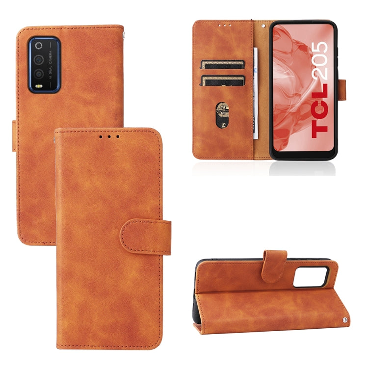Skin Feel Magnetic Buckle Leather Phone Case, For TCL 205, For UMIDIGI A11S, For OnePlus Nord N20 5G