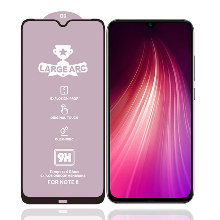 9H HD Large Arc High Alumina Full Screen Tempered Glass Film, For Xiaomi Redmi Note 8 HD(1 PC), For Xiaomi Redmi Note 8T (1 PC), For Xiaomi Mi 6X (1 PC), For Xiaomi Mi 8 Lite (1 PC)