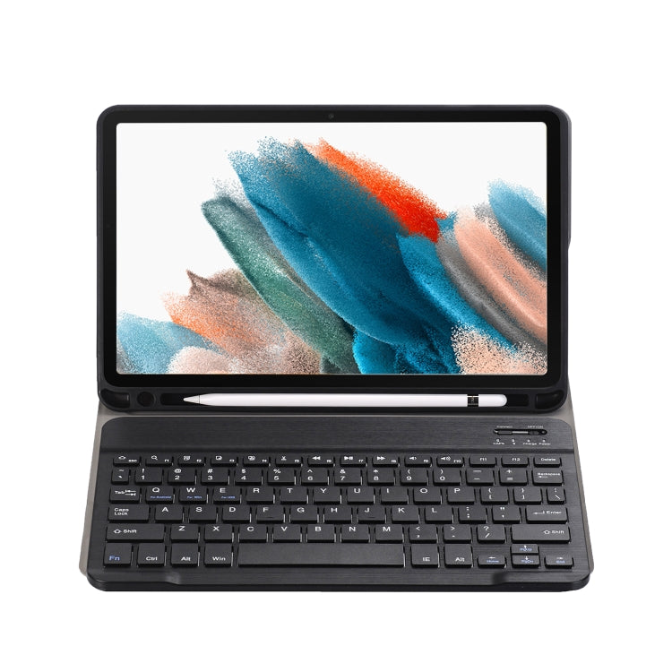A08B Bluetooth Keyboard Leather Case with Holder & TPU Pen Slot, For Samsung Galaxy Tab A8 10.5 2021 SM-X205 / SM-X200, For Samsung Galaxy Tab S8 11 inch SM-X700 / SM-X706