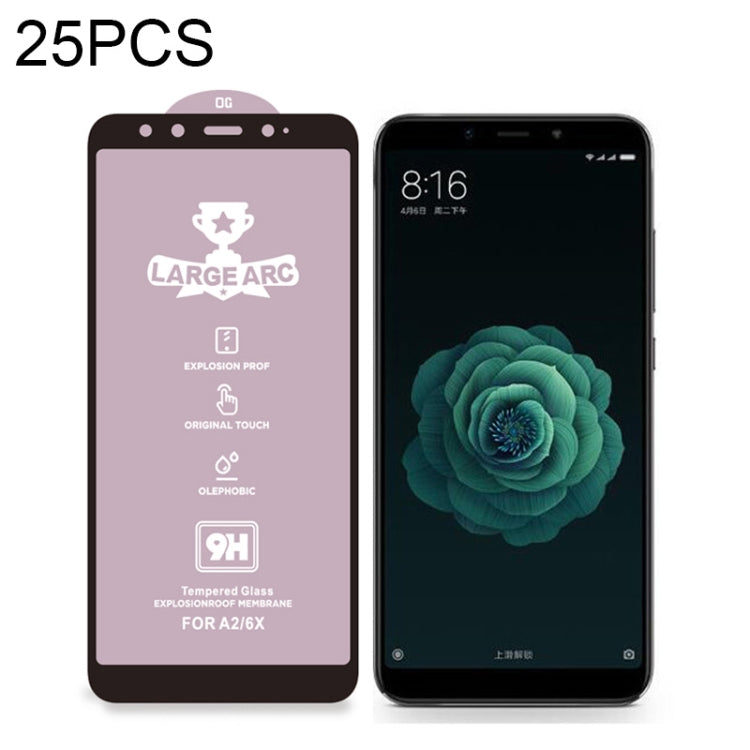 25 PCS 9H HD Large Arc High Alumina Full Screen Tempered Glass Film, For Xiaomi Redmi 6(25 PCS), For Xiaomi Redmi 6A(25 PCS), For Xiaomi Redmi 6 Pro(25 PCS), For Xiaomi Redmi 7(25 PCS), For Xiaomi Redmi 7A(25 PCS), For Xiaomi Redmi Go(25 PCS)          ...