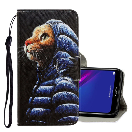 3D Colored Drawing Horizontal Flip PU Leather Case with Holder & Card Slots & Wallet, For Huawei Y7 2019, For Huawei Enjoy 7S, For Huawei Honor 9X