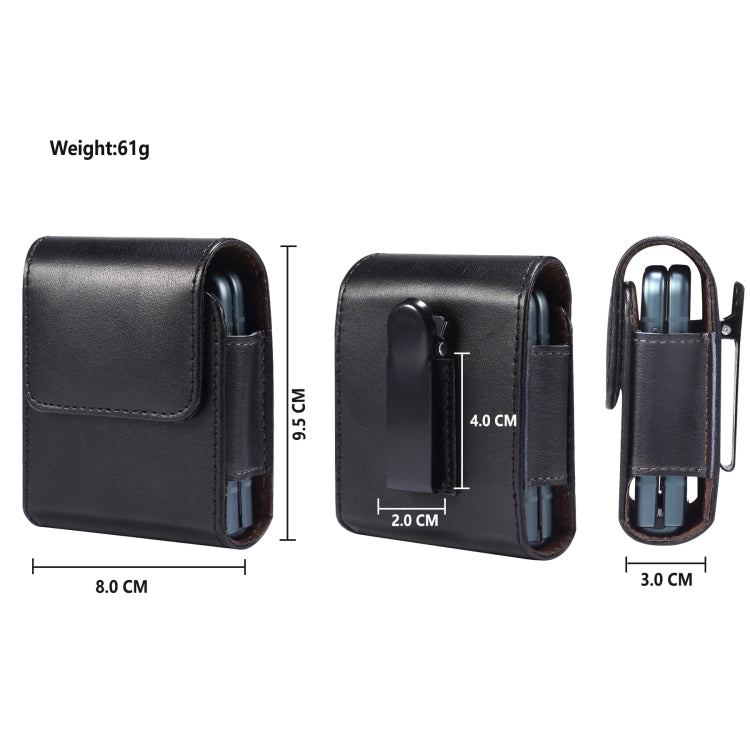 Genuine Leather Waist Hanging Phone Case, For Huawei P50 Pocket