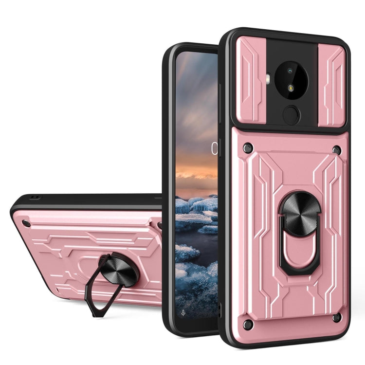 Sliding Camshield Card Phone Case, For Nokia C1, For Nokia C10, For Nokia C30, For Nokia G10