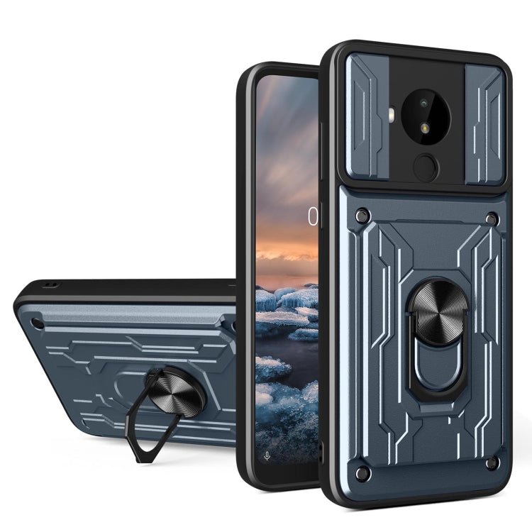 Sliding Camshield Card Phone Case, For Nokia C1, For Nokia C10, For Nokia C30, For Nokia G10