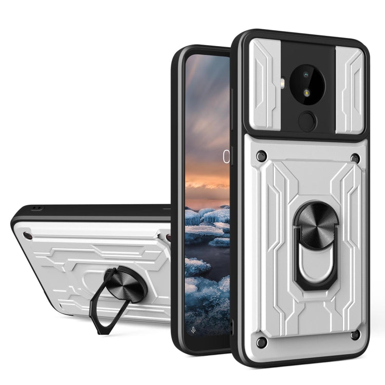 Sliding Camshield Card Phone Case, For Nokia C1, For Nokia C10, For Nokia C30, For Nokia G10