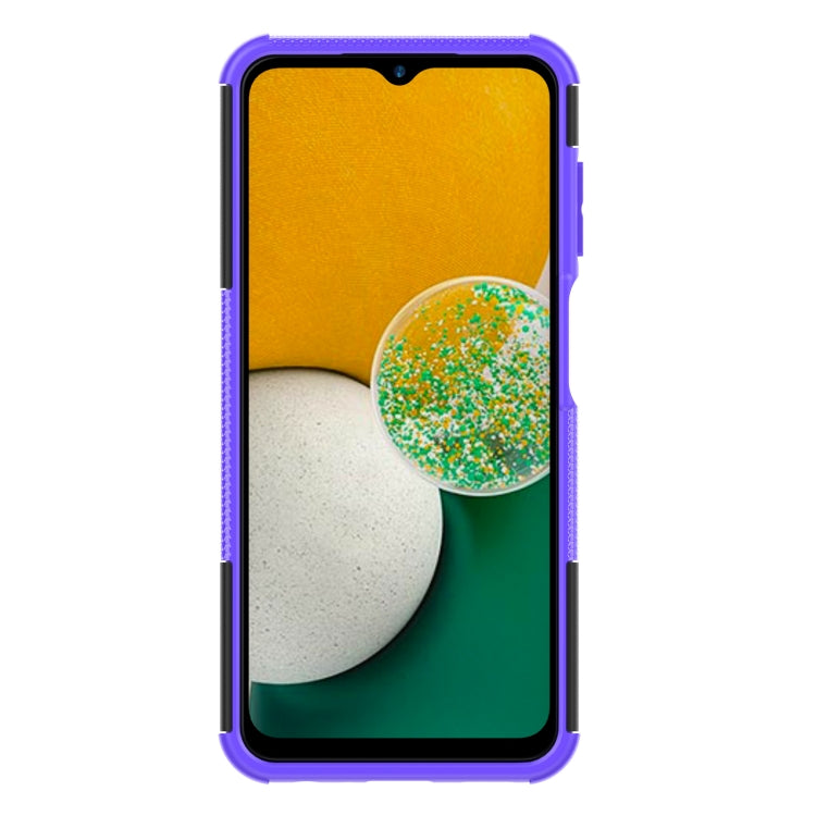 Tire Texture Shockproof TPU+PC Phone Case with Holder, For Samsung Galaxy A13 4G