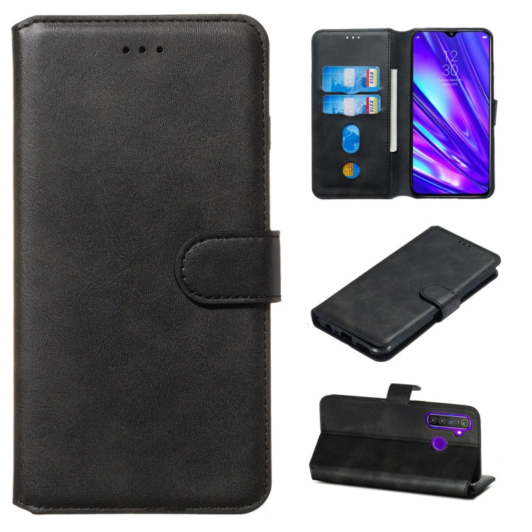 Classic Calf Texture Horizontal Flip PU Leather Case, with Holder & Card Slots & Wallet, For OPPO Realme 5 Pro / Realme Q