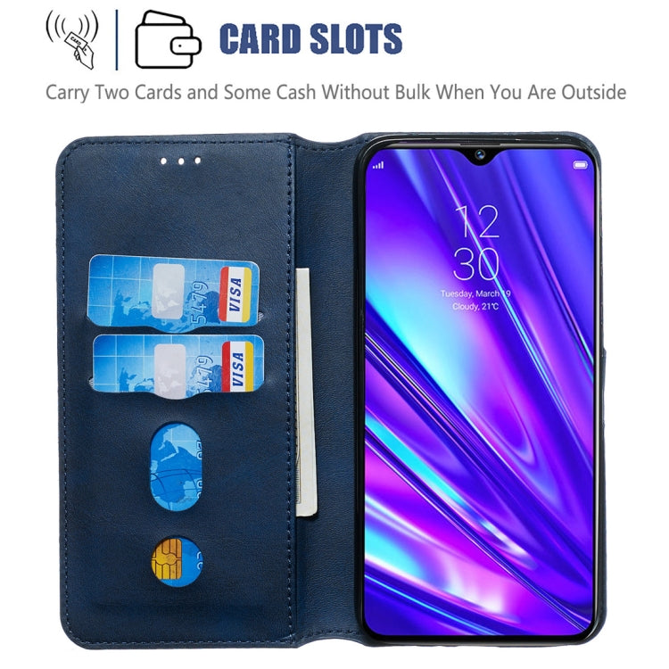 Classic Calf Texture Horizontal Flip PU Leather Case, with Holder & Card Slots & Wallet, For OPPO Realme 5 Pro / Realme Q
