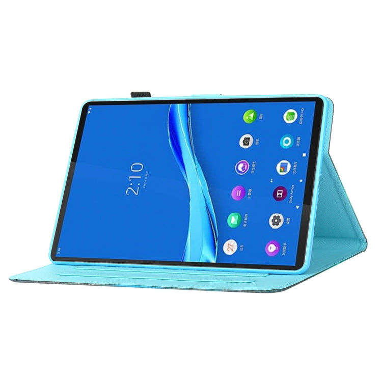 Painted Left and Right Flat Leather Tablet Case, For Samsung Galaxy Tab A8 10.5 2021