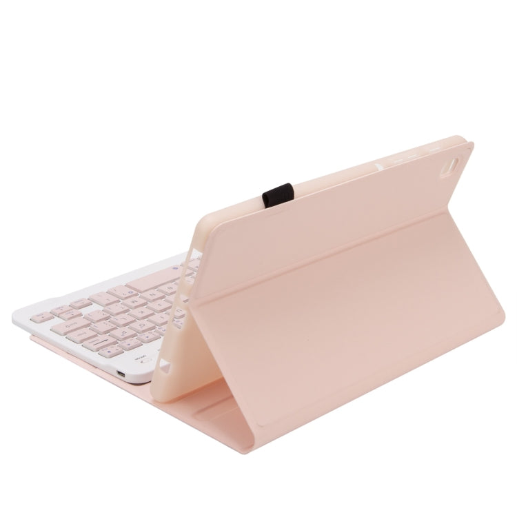 A220 Candy Color TPU Detachable Bluetooth Keyboard Leather Case with Bracket, For Samsung Galaxy Tab A7 Lite 8.7 T220 / T225