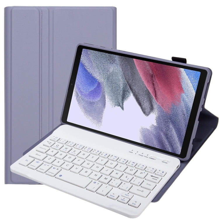 A220 Candy Color TPU Detachable Bluetooth Keyboard Leather Case with Bracket, For Samsung Galaxy Tab A7 Lite 8.7 T220 / T225