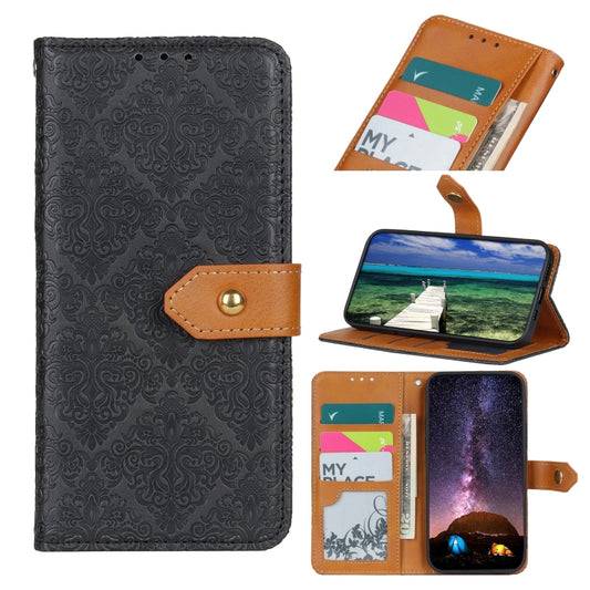 European Floral Embossed Flip Leather Phone Case, For Samsung Galaxy A23 4G