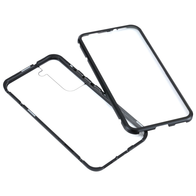 HD Magnetic Metal Tempered Glass Phone Case, For Samsung Galaxy S22 5G
