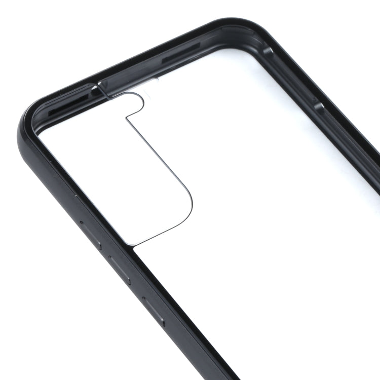 HD Magnetic Metal Tempered Glass Phone Case, For Samsung Galaxy S22 5G