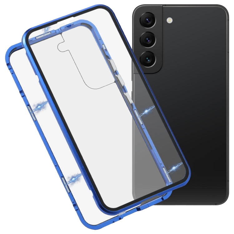 HD Magnetic Metal Tempered Glass Phone Case, For Samsung Galaxy S22 5G