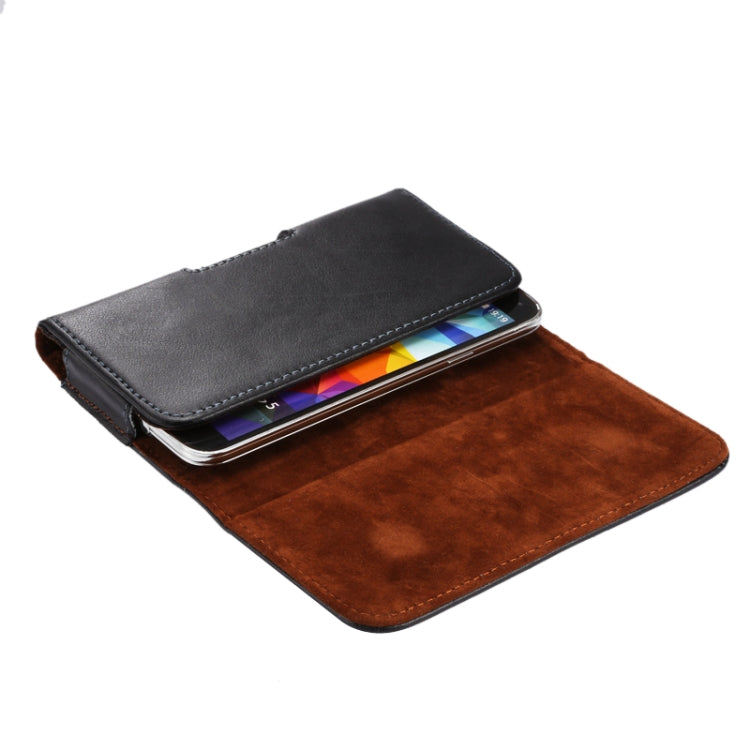 Genuine Leather 100 Textures Waist Hanging Phone Case, For 6.7-6.9 inch Phone