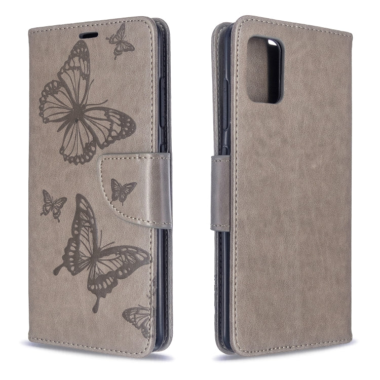 Embossing Two Butterflies Pattern Horizontal Flip PU Leather Case with Holder & Card Slot & Wallet & Lanyard, For Galaxy S20, For Galaxy S20+, For Galaxy A51, For Galaxy A71, For Galaxy S20 Ultra