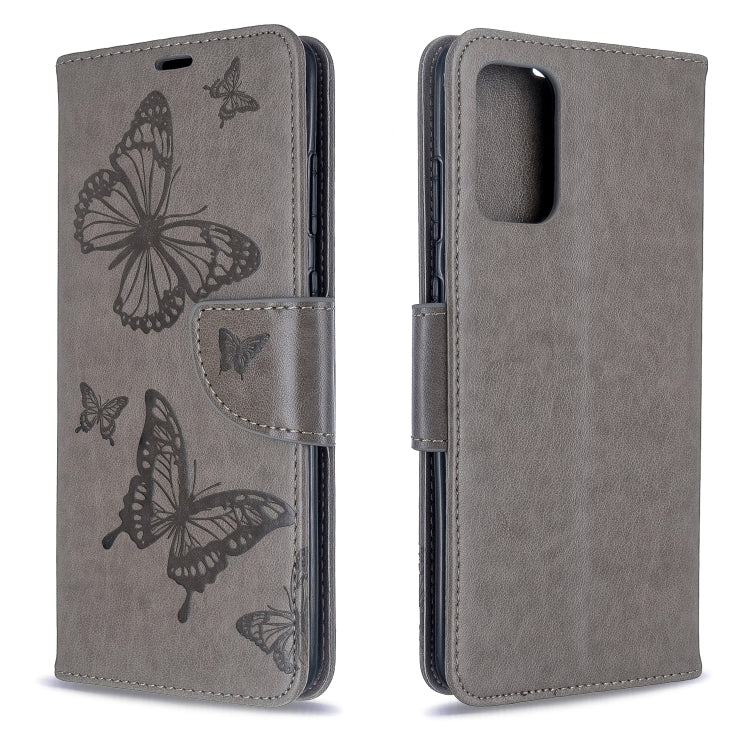 Embossing Two Butterflies Pattern Horizontal Flip PU Leather Case with Holder & Card Slot & Wallet & Lanyard, For Galaxy S20, For Galaxy S20+, For Galaxy A51, For Galaxy A71, For Galaxy S20 Ultra