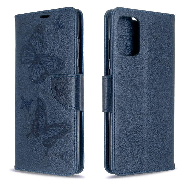 Embossing Two Butterflies Pattern Horizontal Flip PU Leather Case with Holder & Card Slot & Wallet & Lanyard, For Galaxy S20, For Galaxy S20+, For Galaxy A51, For Galaxy A71, For Galaxy S20 Ultra