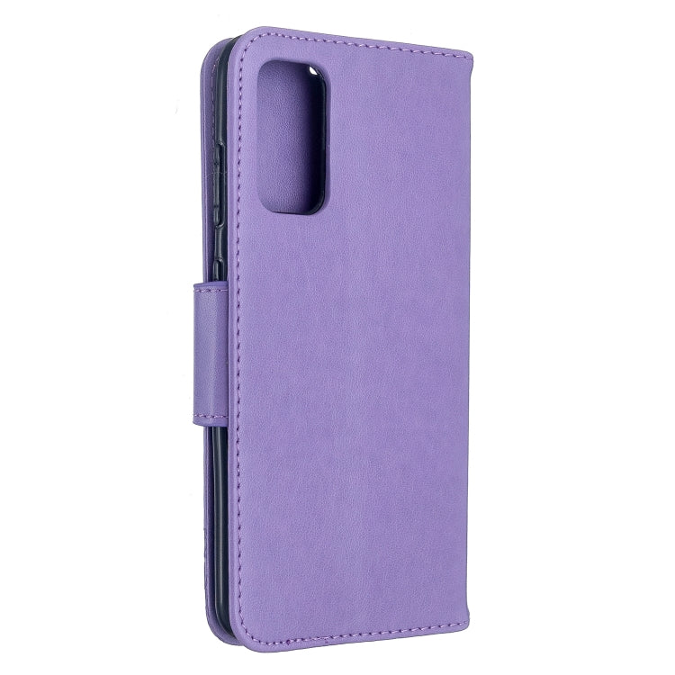 Embossing Two Butterflies Pattern Horizontal Flip PU Leather Case with Holder & Card Slot & Wallet & Lanyard, For Galaxy S20, For Galaxy S20+, For Galaxy A51, For Galaxy A71, For Galaxy S20 Ultra