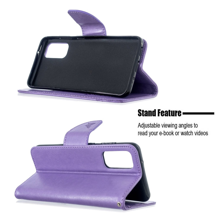 Embossing Two Butterflies Pattern Horizontal Flip PU Leather Case with Holder & Card Slot & Wallet & Lanyard, For Galaxy S20, For Galaxy S20+, For Galaxy A51, For Galaxy A71, For Galaxy S20 Ultra