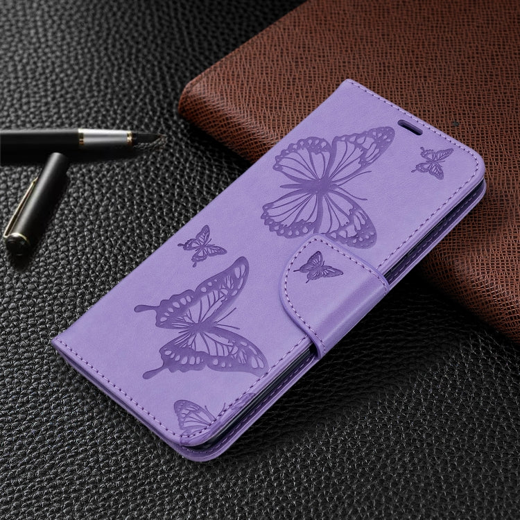 Embossing Two Butterflies Pattern Horizontal Flip PU Leather Case with Holder & Card Slot & Wallet & Lanyard, For Galaxy S20, For Galaxy S20+, For Galaxy A51, For Galaxy A71, For Galaxy S20 Ultra