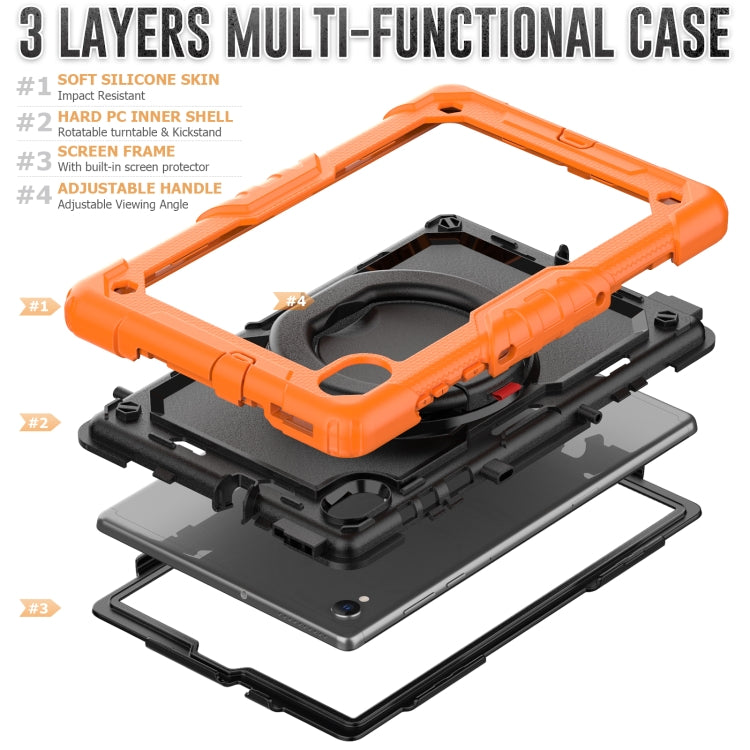 Silicone + PC Holder Tablet Case, For Lenovo M10 Plus X606F