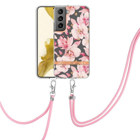 Flowers Series TPU Phone Case with Lanyard, For Samsung Galaxy S22 5G, For Samsung Galaxy S22+ 5G, For Samsung Galaxy S22 Ultra 5G, For Samsung Galaxy S21 5G, For Samsung Galaxy S21+ 5G, For Samsung Galaxy S21 Ultra 5G, For Samsung Galaxy S21 FE 5G    ...