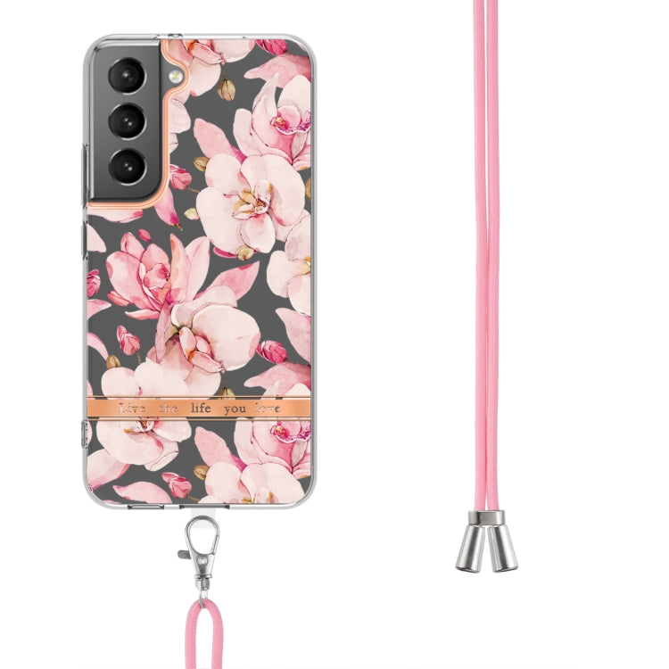 Flowers Series TPU Phone Case with Lanyard, For Samsung Galaxy S22 5G, For Samsung Galaxy S22+ 5G, For Samsung Galaxy S22 Ultra 5G, For Samsung Galaxy S21 5G, For Samsung Galaxy S21+ 5G, For Samsung Galaxy S21 Ultra 5G, For Samsung Galaxy S21 FE 5G    ...