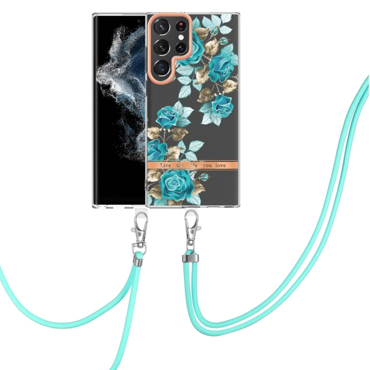 Flowers Series TPU Phone Case with Lanyard, For Samsung Galaxy S22 5G, For Samsung Galaxy S22+ 5G, For Samsung Galaxy S22 Ultra 5G, For Samsung Galaxy S21 5G, For Samsung Galaxy S21+ 5G, For Samsung Galaxy S21 Ultra 5G, For Samsung Galaxy S21 FE 5G    ...