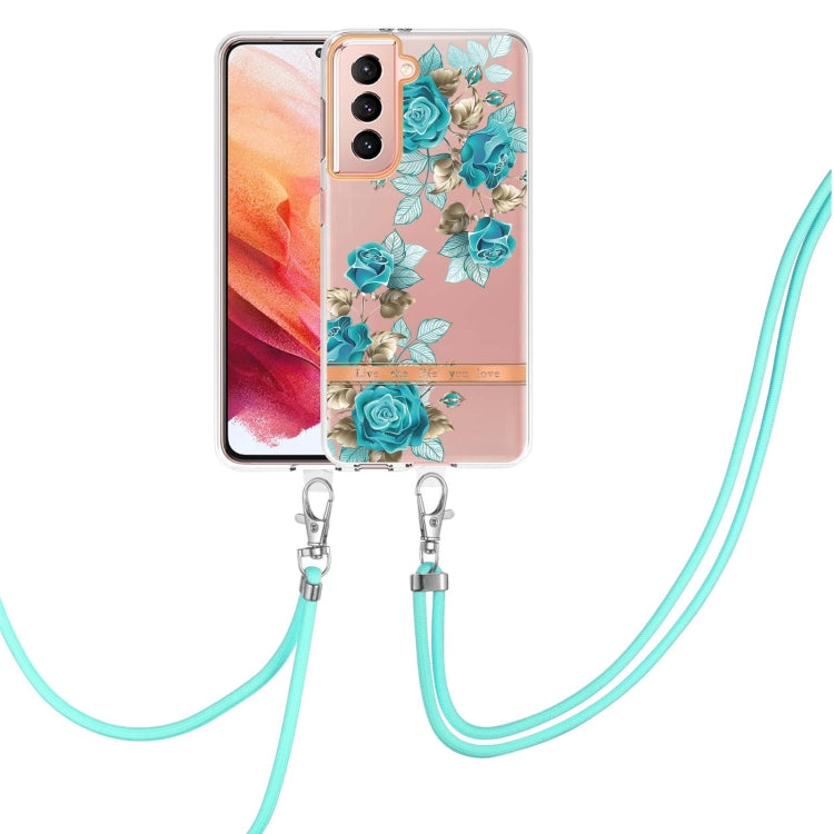 Flowers Series TPU Phone Case with Lanyard, For Samsung Galaxy S22 5G, For Samsung Galaxy S22+ 5G, For Samsung Galaxy S22 Ultra 5G, For Samsung Galaxy S21 5G, For Samsung Galaxy S21+ 5G, For Samsung Galaxy S21 Ultra 5G, For Samsung Galaxy S21 FE 5G    ...
