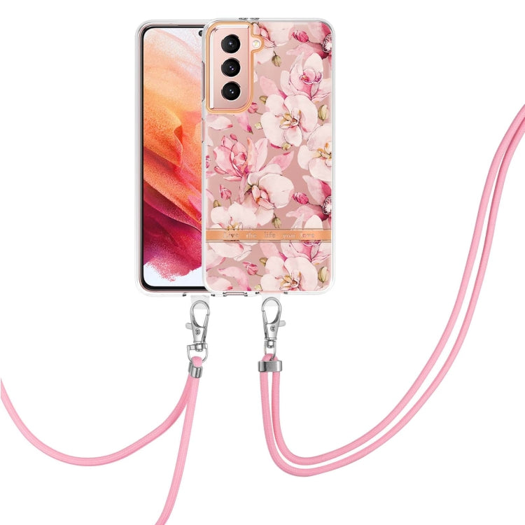Flowers Series TPU Phone Case with Lanyard, For Samsung Galaxy S22 5G, For Samsung Galaxy S22+ 5G, For Samsung Galaxy S22 Ultra 5G, For Samsung Galaxy S21 5G, For Samsung Galaxy S21+ 5G, For Samsung Galaxy S21 Ultra 5G, For Samsung Galaxy S21 FE 5G    ...