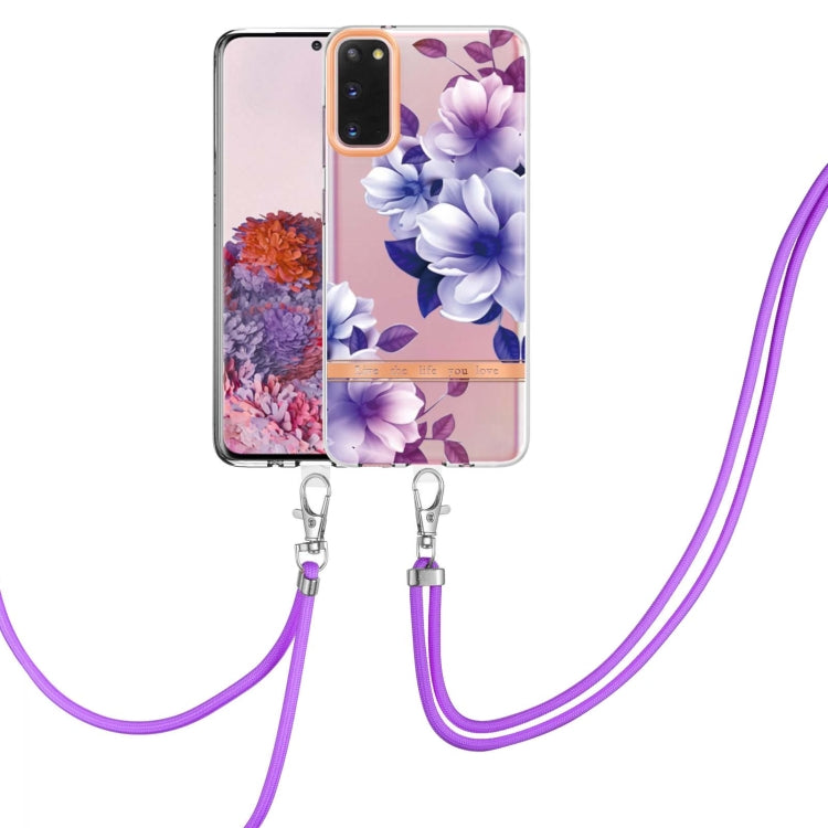 Flowers Series TPU Phone Case with Lanyard, For Samsung Galaxy S22 5G, For Samsung Galaxy S22+ 5G, For Samsung Galaxy S22 Ultra 5G, For Samsung Galaxy S21 5G, For Samsung Galaxy S21+ 5G, For Samsung Galaxy S21 Ultra 5G, For Samsung Galaxy S21 FE 5G    ...