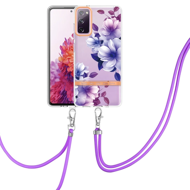 Flowers Series TPU Phone Case with Lanyard, For Samsung Galaxy S20+ 5G, For Samsung Galaxy S20 Ultra 5G, For Samsung Galaxy S20 FE 5G / 4G, For Samsung Galaxy A02s 166mm, For Samsung Galaxy A03s 166mm, For Samsung Galaxy A12, For Samsung Galaxy A13 5G ...