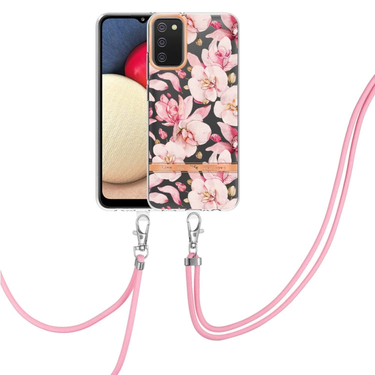 Flowers Series TPU Phone Case with Lanyard, For Samsung Galaxy S20+ 5G, For Samsung Galaxy S20 Ultra 5G, For Samsung Galaxy S20 FE 5G / 4G, For Samsung Galaxy A02s 166mm, For Samsung Galaxy A03s 166mm, For Samsung Galaxy A12, For Samsung Galaxy A13 5G ...