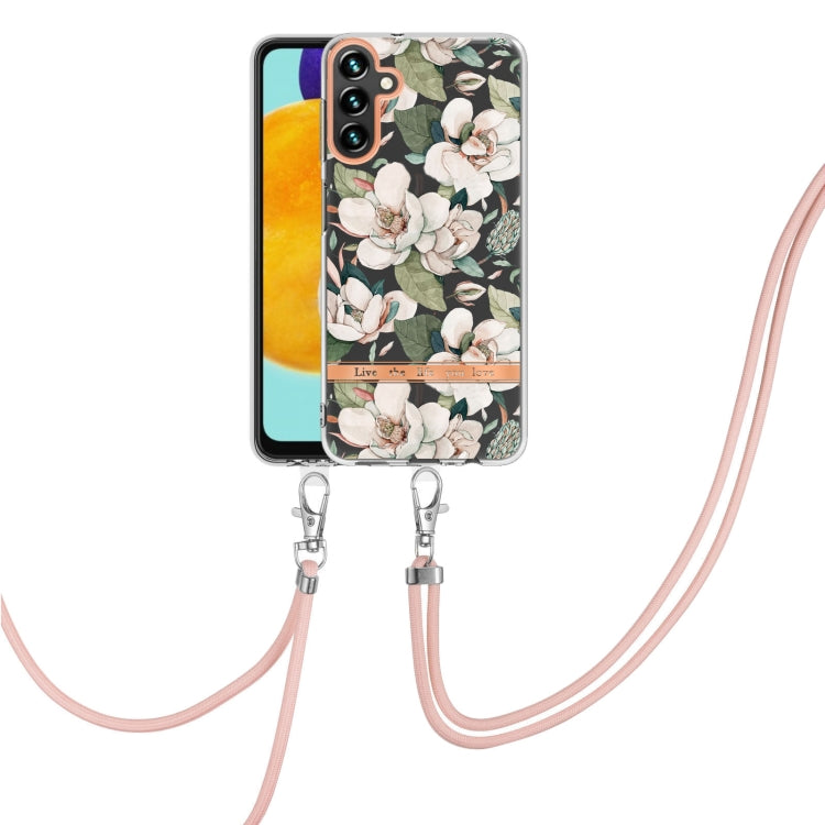 Flowers Series TPU Phone Case with Lanyard, For Samsung Galaxy S20+ 5G, For Samsung Galaxy S20 Ultra 5G, For Samsung Galaxy S20 FE 5G / 4G, For Samsung Galaxy A02s 166mm, For Samsung Galaxy A03s 166mm, For Samsung Galaxy A12, For Samsung Galaxy A13 5G ...
