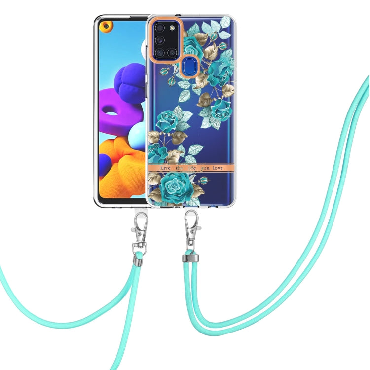 Flowers Series TPU Phone Case with Lanyard, For Samsung Galaxy S20+ 5G, For Samsung Galaxy S20 Ultra 5G, For Samsung Galaxy S20 FE 5G / 4G, For Samsung Galaxy A02s 166mm, For Samsung Galaxy A03s 166mm, For Samsung Galaxy A12, For Samsung Galaxy A13 5G ...
