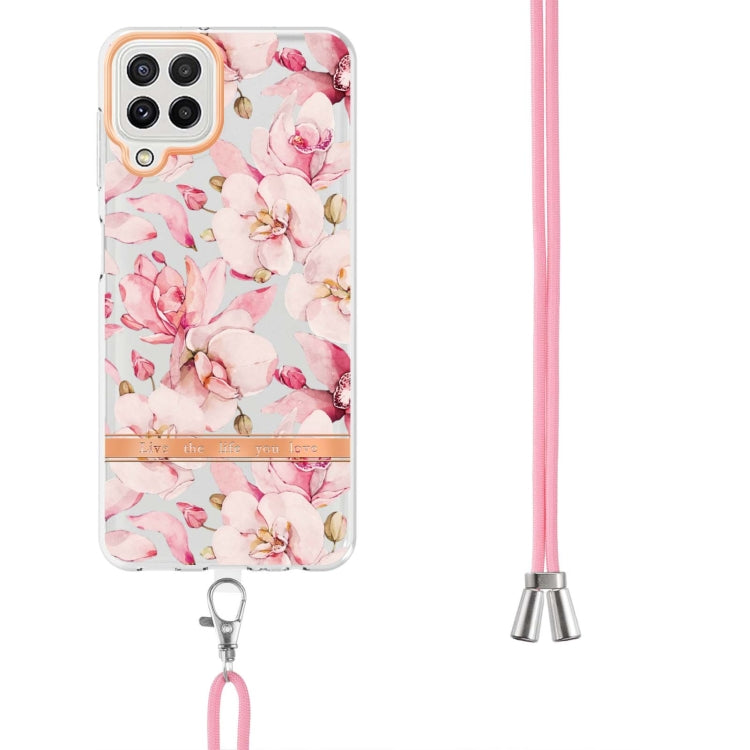 Flowers Series TPU Phone Case with Lanyard, For Samsung Galaxy A22 4G, For Samsung Galaxy A22 5G, For Samsung Galaxy A32 4G, For Samsung Galaxy A32 5G, For Samsung Galaxy A33 5G, For Samsung Galaxy A52 5G / 4G, For Samsung Galaxy A53 5G                ...
