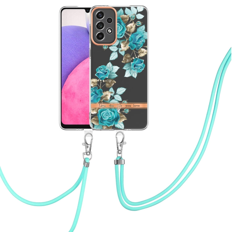 Flowers Series TPU Phone Case with Lanyard, For Samsung Galaxy A22 4G, For Samsung Galaxy A22 5G, For Samsung Galaxy A32 4G, For Samsung Galaxy A32 5G, For Samsung Galaxy A33 5G, For Samsung Galaxy A52 5G / 4G, For Samsung Galaxy A53 5G                ...