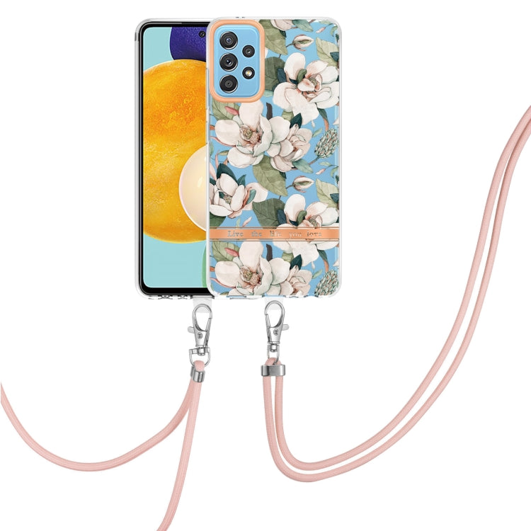 Flowers Series TPU Phone Case with Lanyard, For Samsung Galaxy A22 4G, For Samsung Galaxy A22 5G, For Samsung Galaxy A32 4G, For Samsung Galaxy A32 5G, For Samsung Galaxy A33 5G, For Samsung Galaxy A52 5G / 4G, For Samsung Galaxy A53 5G                ...