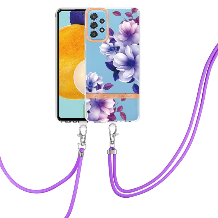Flowers Series TPU Phone Case with Lanyard, For Samsung Galaxy A22 4G, For Samsung Galaxy A22 5G, For Samsung Galaxy A32 4G, For Samsung Galaxy A32 5G, For Samsung Galaxy A33 5G, For Samsung Galaxy A52 5G / 4G, For Samsung Galaxy A53 5G                ...