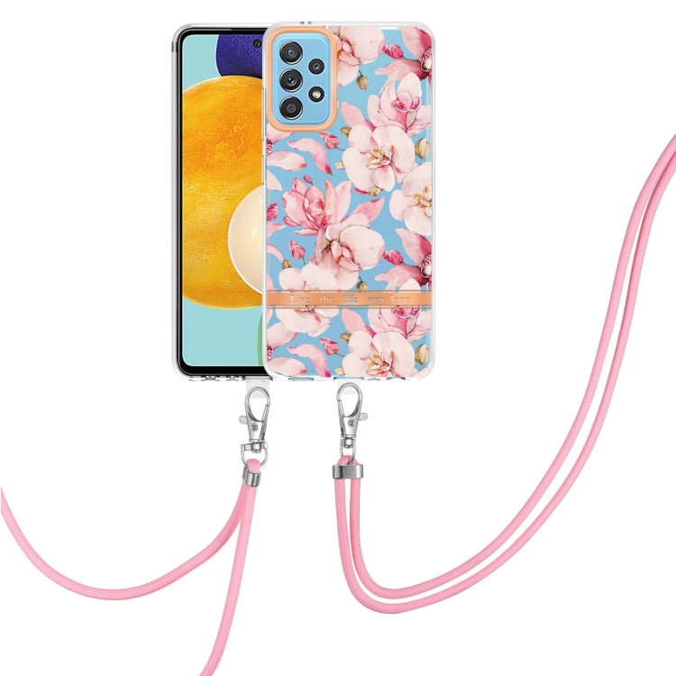 Flowers Series TPU Phone Case with Lanyard, For Samsung Galaxy A22 4G, For Samsung Galaxy A22 5G, For Samsung Galaxy A32 4G, For Samsung Galaxy A32 5G, For Samsung Galaxy A33 5G, For Samsung Galaxy A52 5G / 4G, For Samsung Galaxy A53 5G                ...